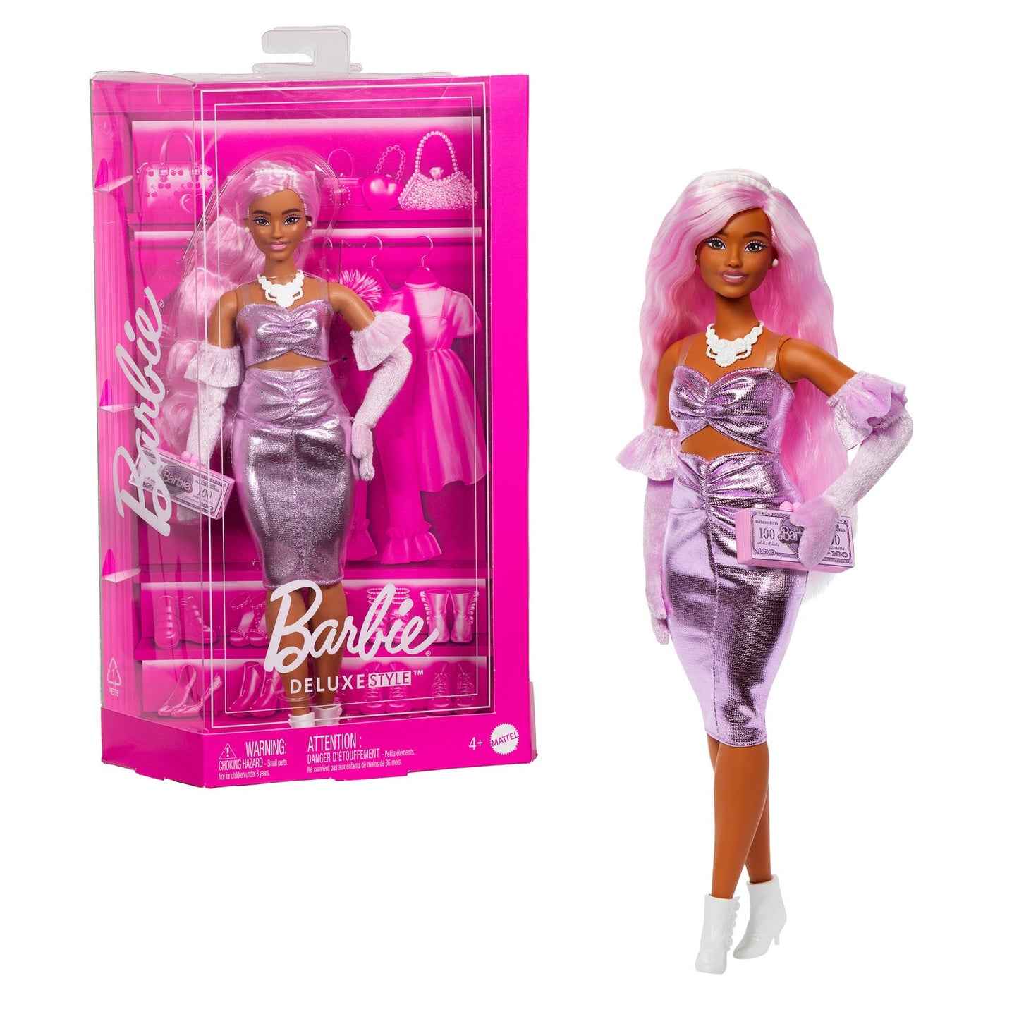 Barbie Deluxe Doll Pink Hair