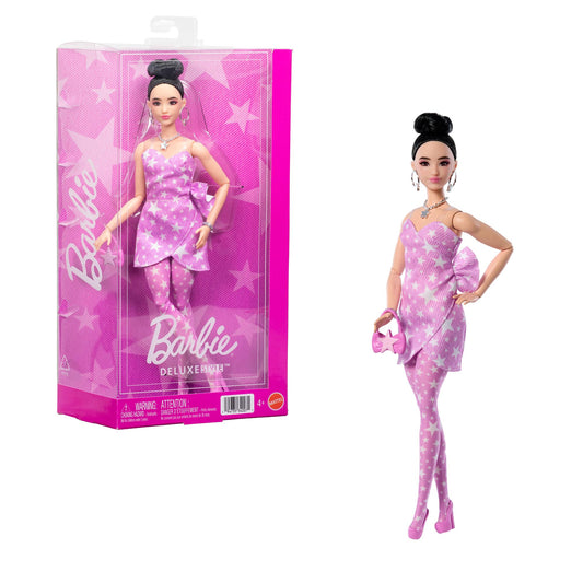 Barbie Deluxe Fashion Doll with Denim Rose Outfit