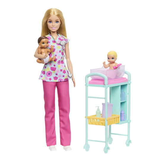 Barbie Doctor Playset with Twins and Medical Accessories