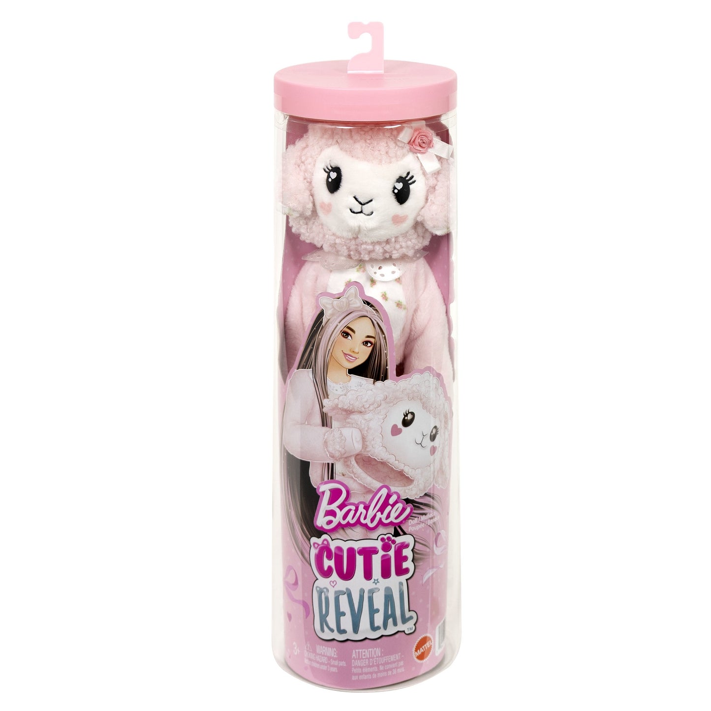Barbie Doll with Pink Lamb Costume & 10 Surprises