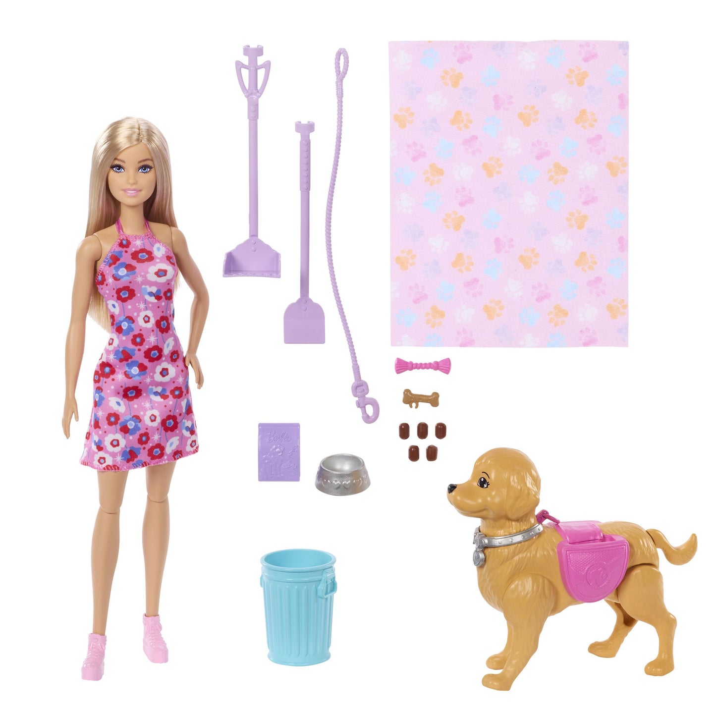 Barbie Doll with Walking Puppy and Accessories