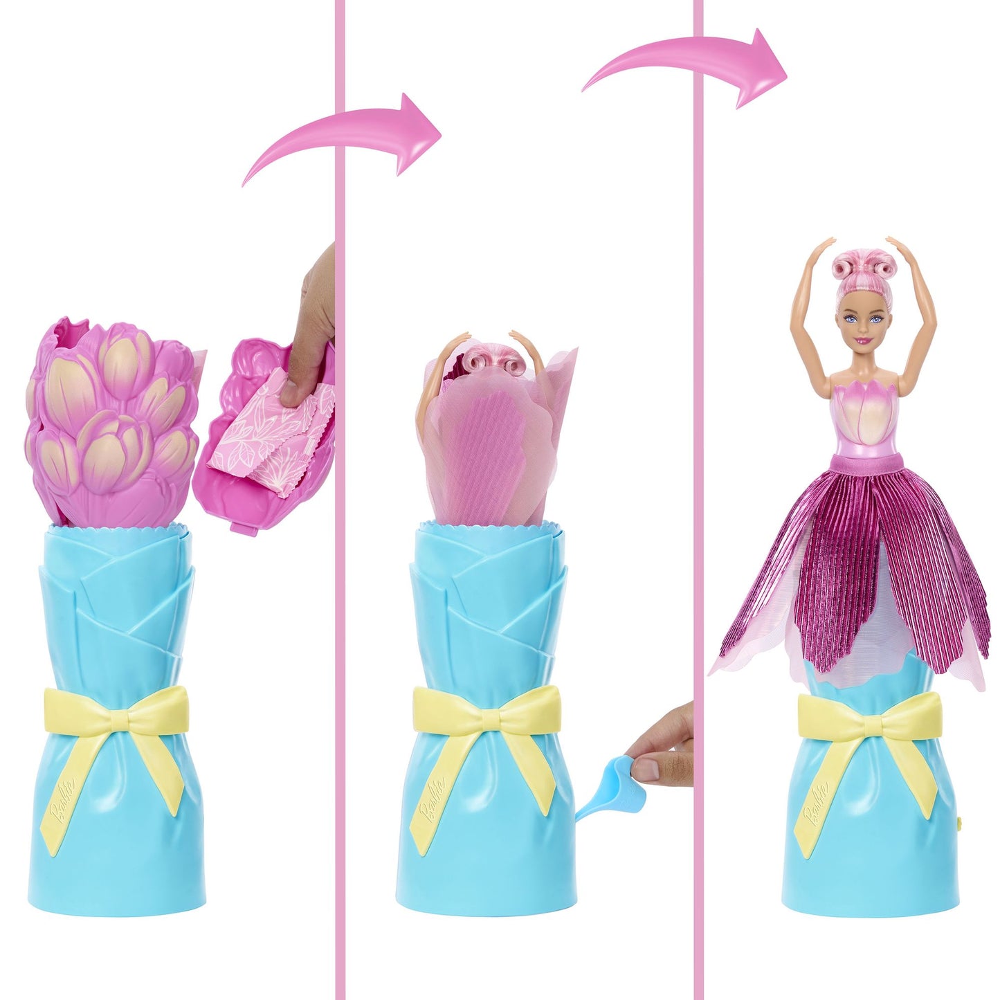 Barbie Flower Surprise Doll – Pink Tulip, Scented