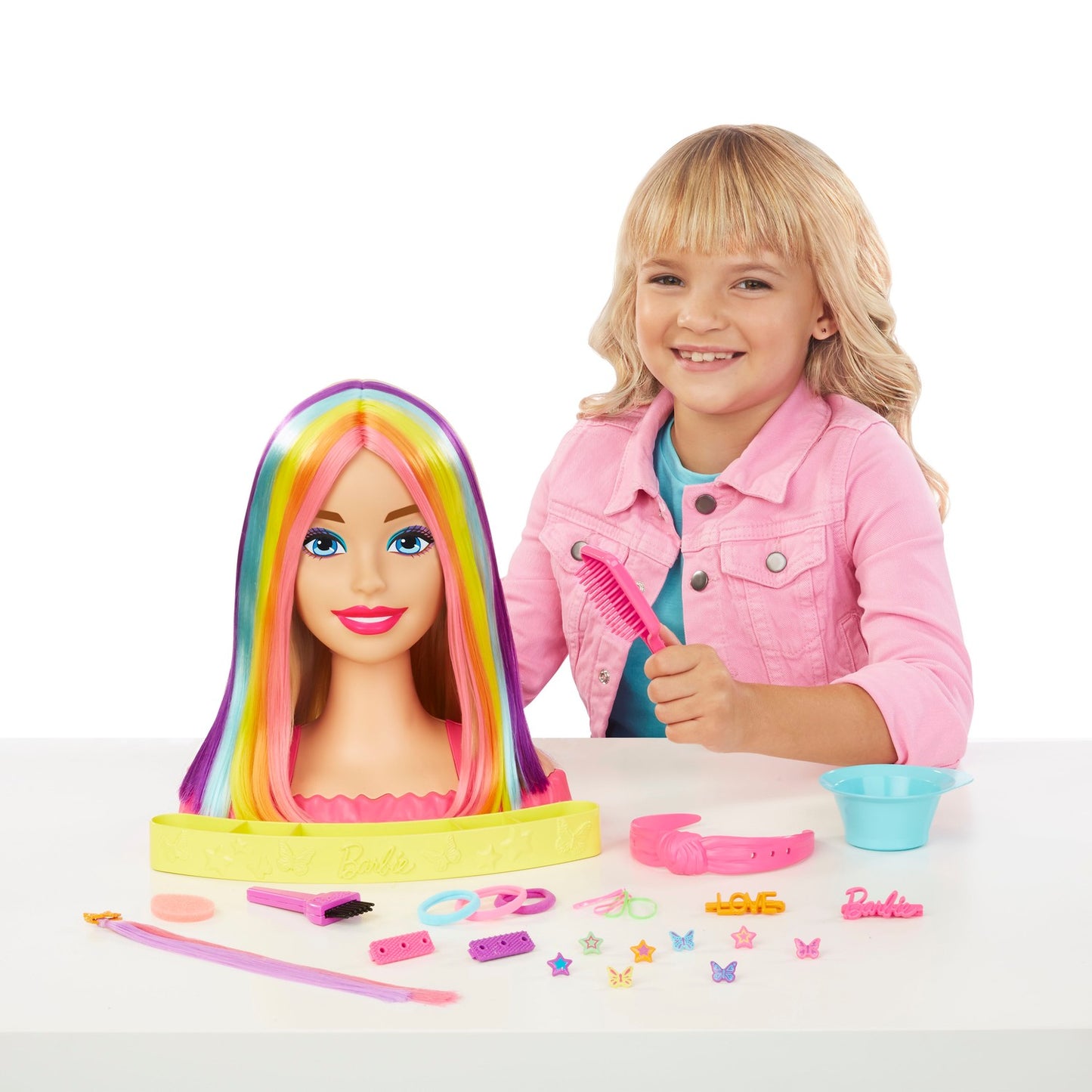 Barbie Neon Rainbow Deluxe Styling Head