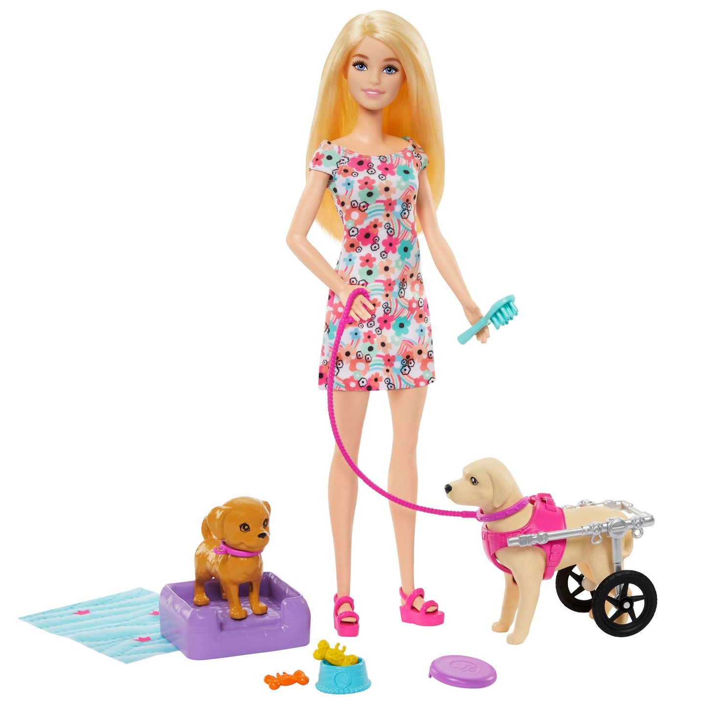 Barbie Walk And Wheel Pet Playset