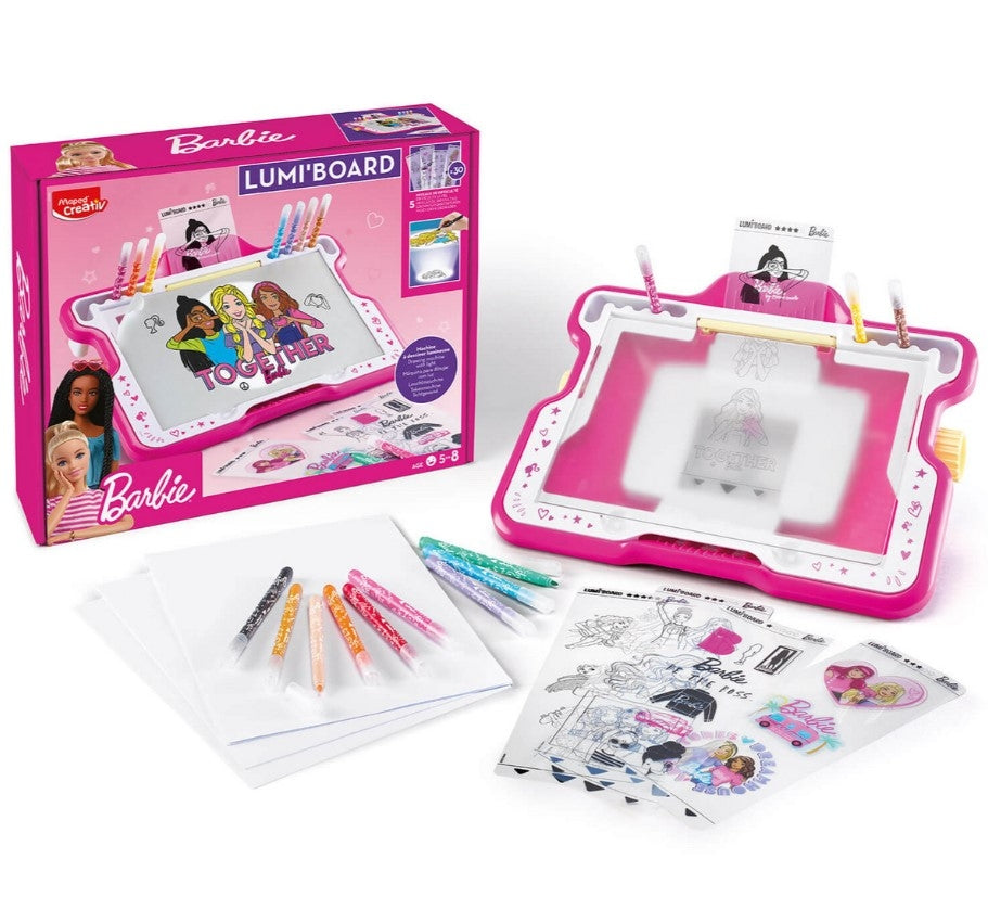 Barbie backlit creative board