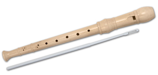 Baroque Soprano Recorder, Wooden, 28-Note Range, 32cm