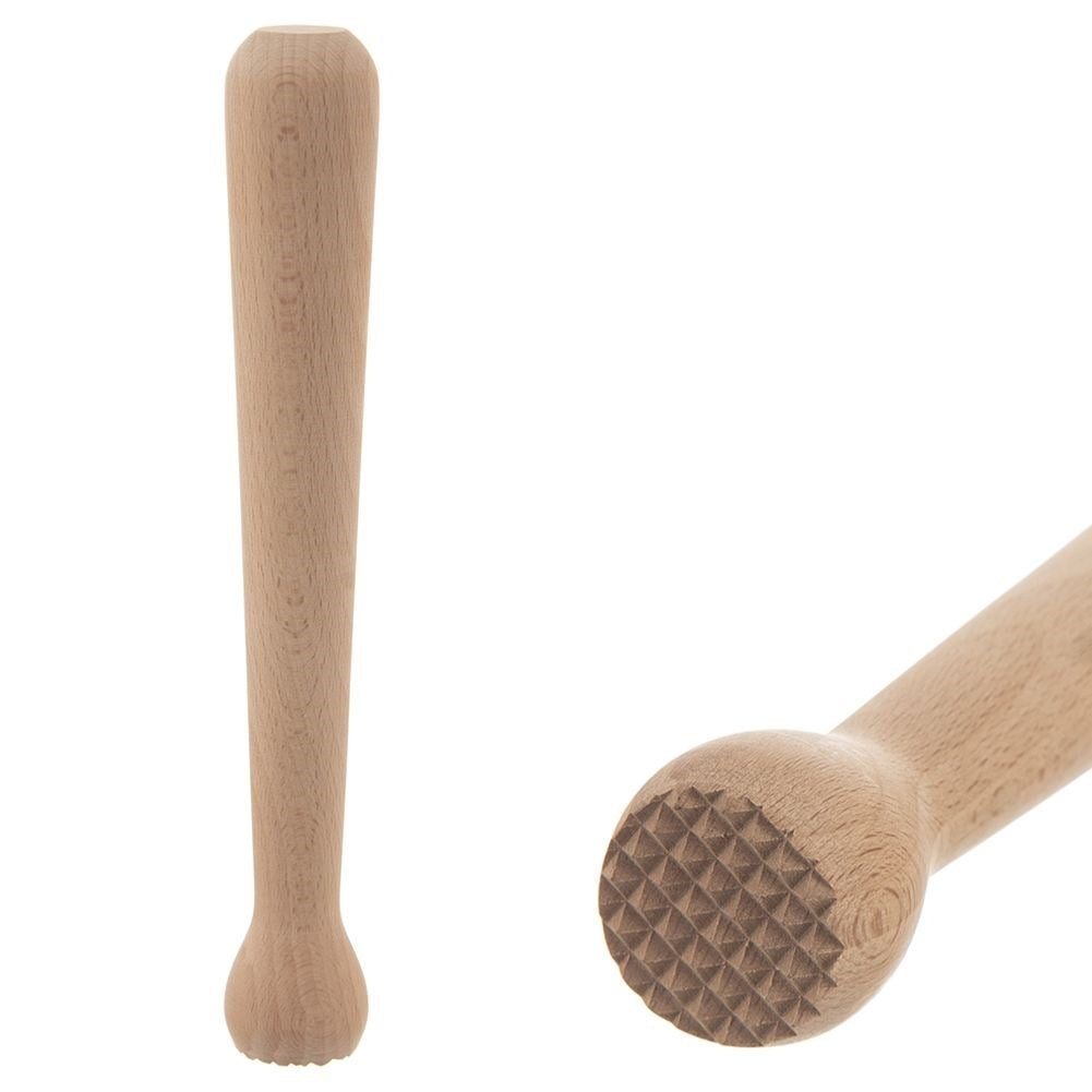 Bar stools in beech wood, 22 cm, serrated end, perfect for mojitos