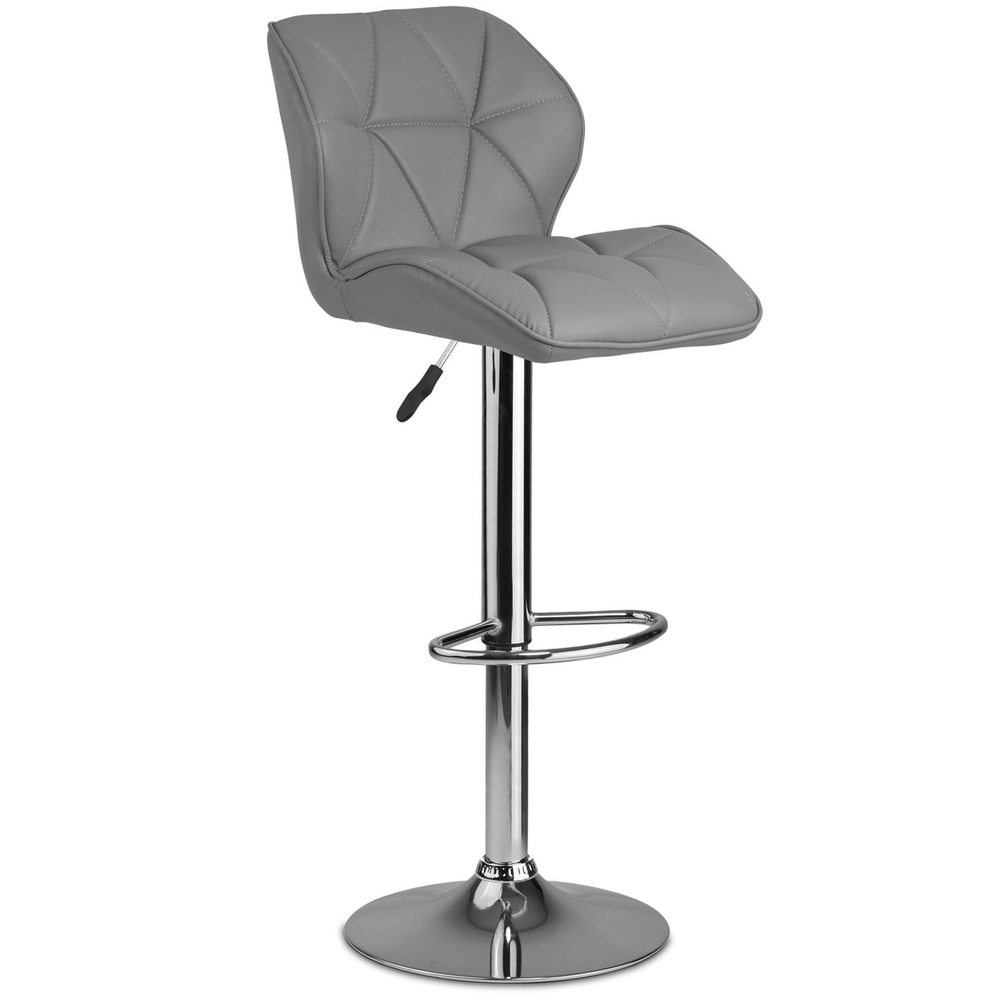 Bar stool with backrest Castel gray - 2 pieces