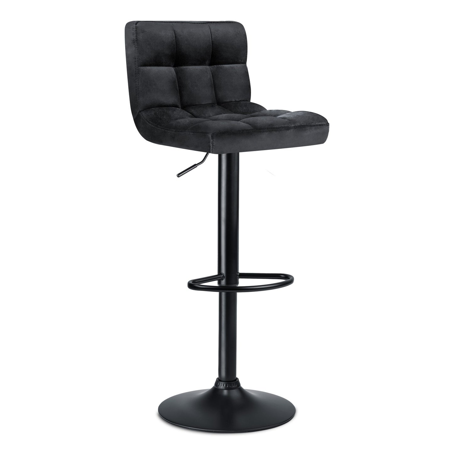 Bar stool with backrest Monro black - 2 pieces