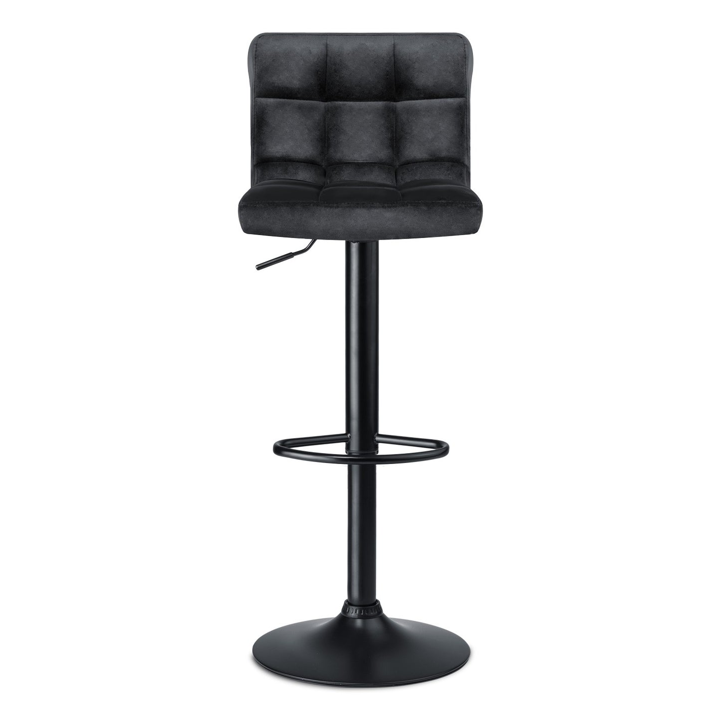 Bar stool with backrest Monro black - 2 pieces