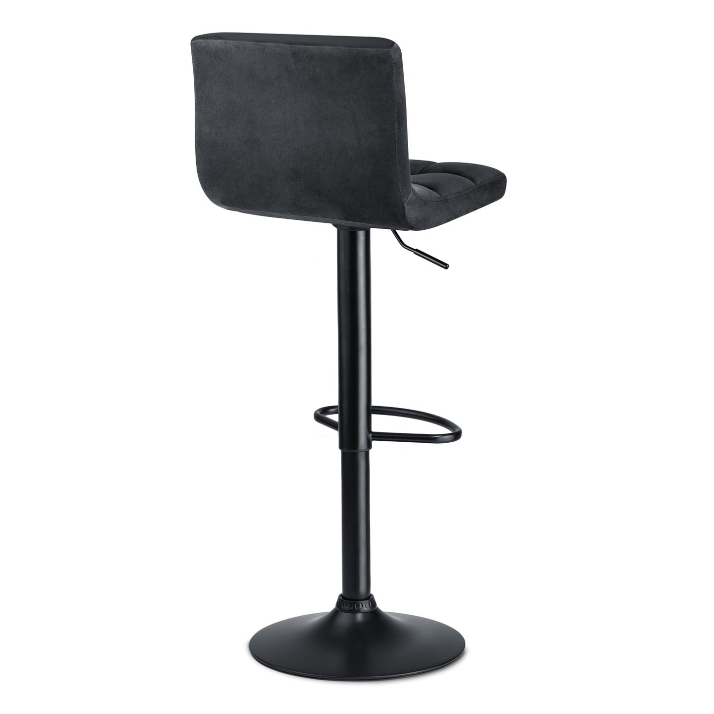 Bar stool with backrest Monro black - 2 pieces