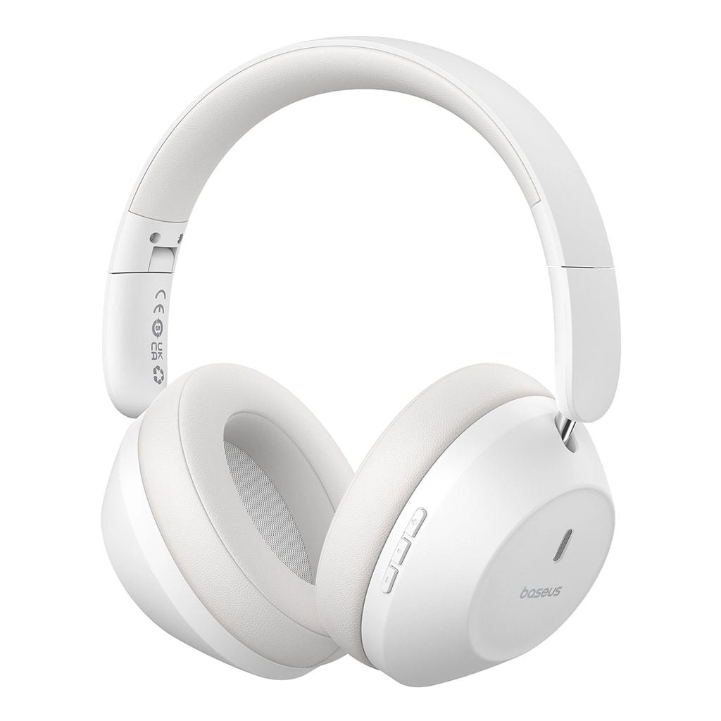 Baseus Bass 30 Max Wireless On-Ear Headphones Bluetooth 5.3 - White