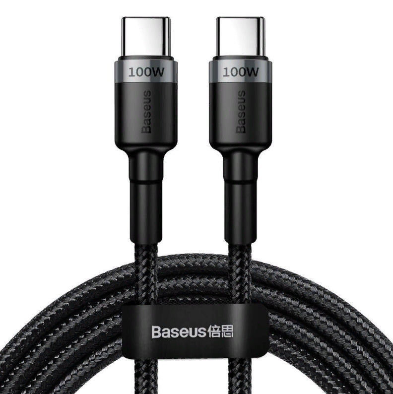 Baseus Cafule Cable USB-C to USB-C, PD 2.0, 100W, 5A, 2m - Black