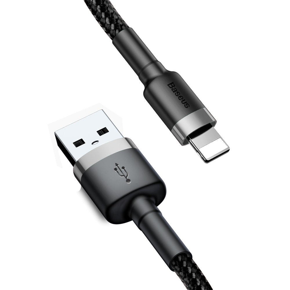 Baseus Cafule USB-A to Lightning Cable Q.C 3.0, 2A, 3m - Grey/Black