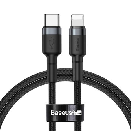Baseus Cafule USB-C to Lightning Cable PD, 18W, 1m - Black