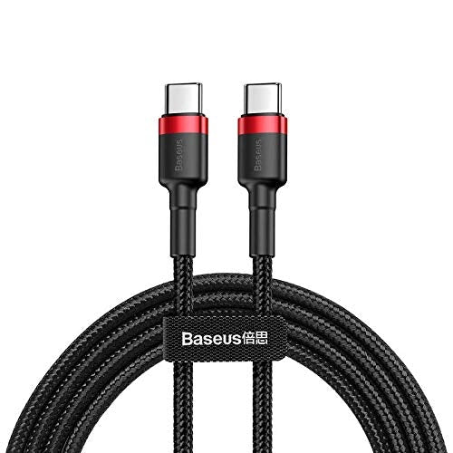 Baseus Cafule USB-C to USB-C, QC 3.0, USB-C PD, 3A 1 m - Red/Black