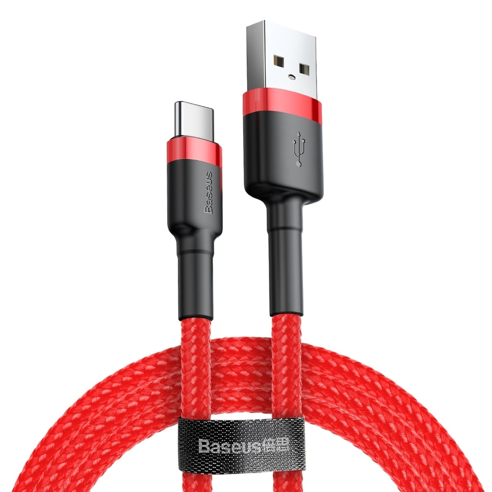 Baseus Cafule USB to USB-C Cable, 3A, 1m - Red
