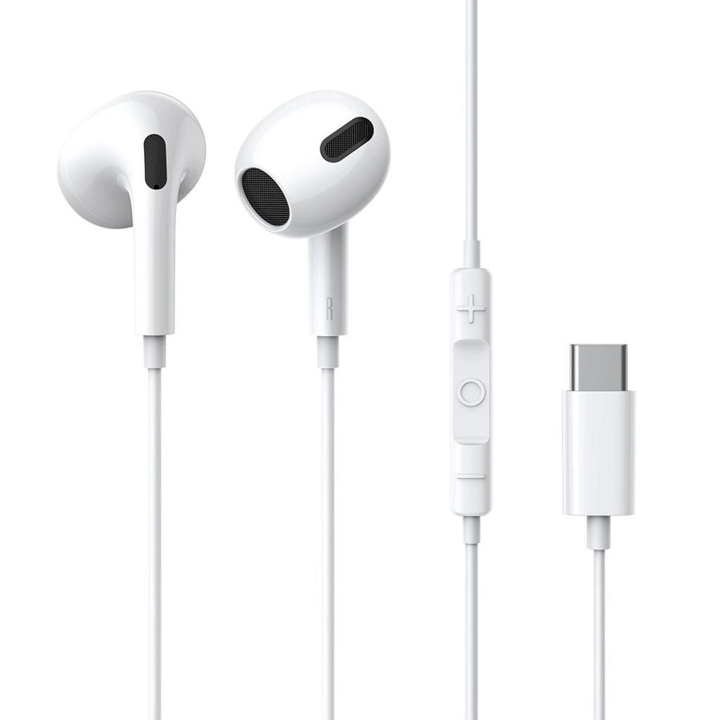 Baseus Encok C17 USB-C Wired In-Ear Headphones with Microphone - White