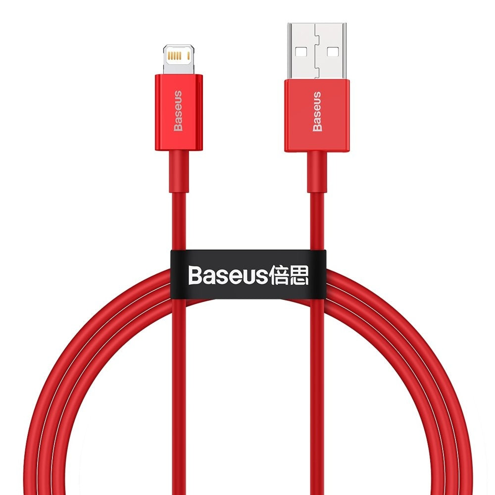 Baseus Fast charging cable USB-A to Lightning, 2.4A, 1m - Red