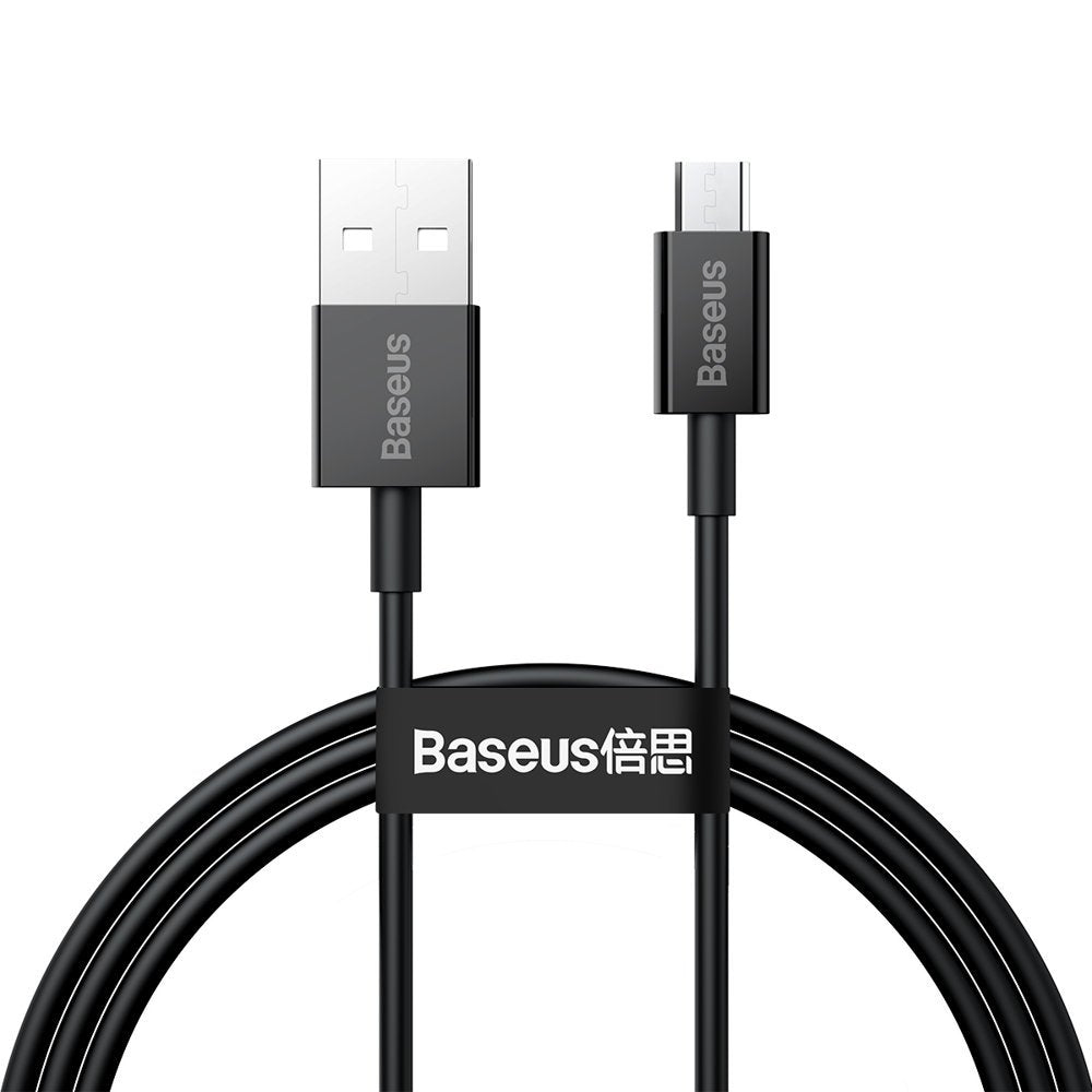 Baseus Fast charging cable USB-A to Micro-USB, 2A, 1m - Black