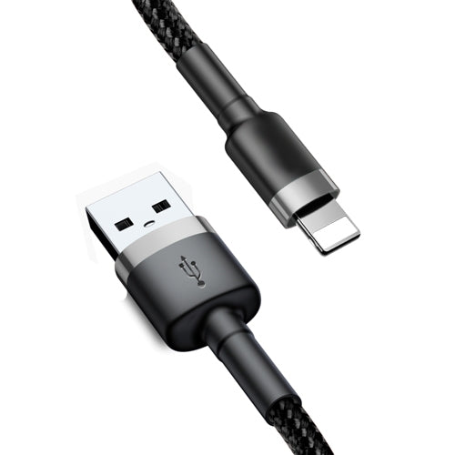 Baseus Kevlar USB cable with Lightning 1.5A, 2 m - Grey/Black