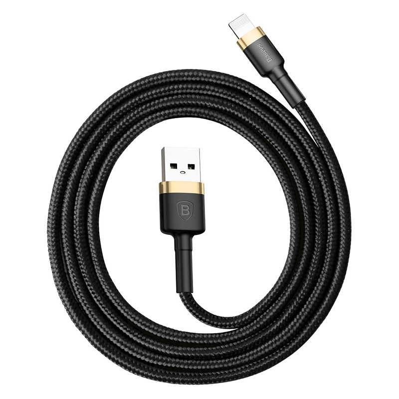Baseus Kevlar USB cable with Lightning 2A 1 m - Gold/Black