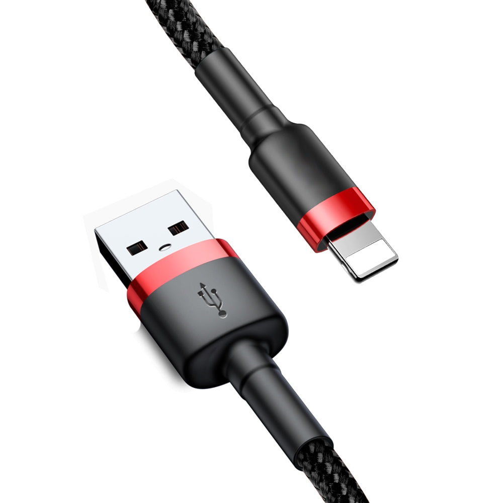 Baseus Kevlar USB cable with Lightning 2A, 1 m - Red/Black