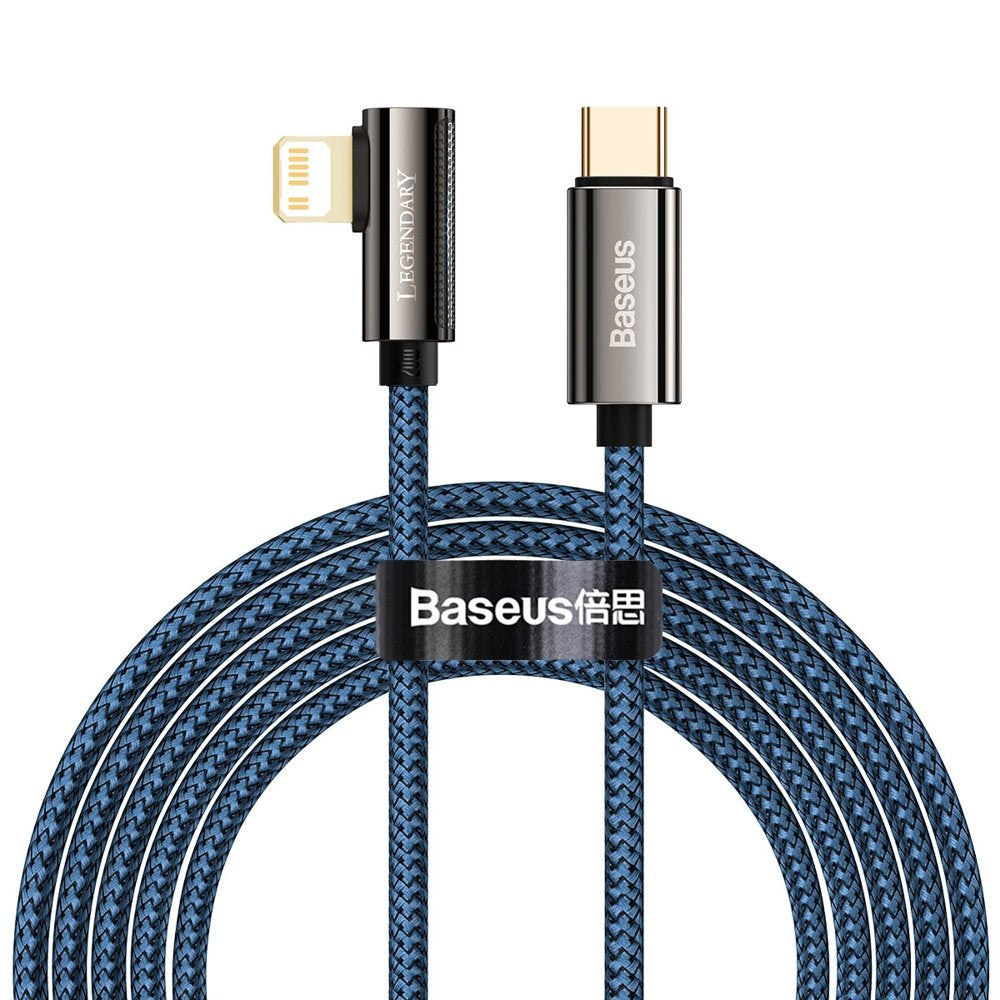 Baseus Legend Angled USB-C to Lightning Cable 20W, 2m - Blue