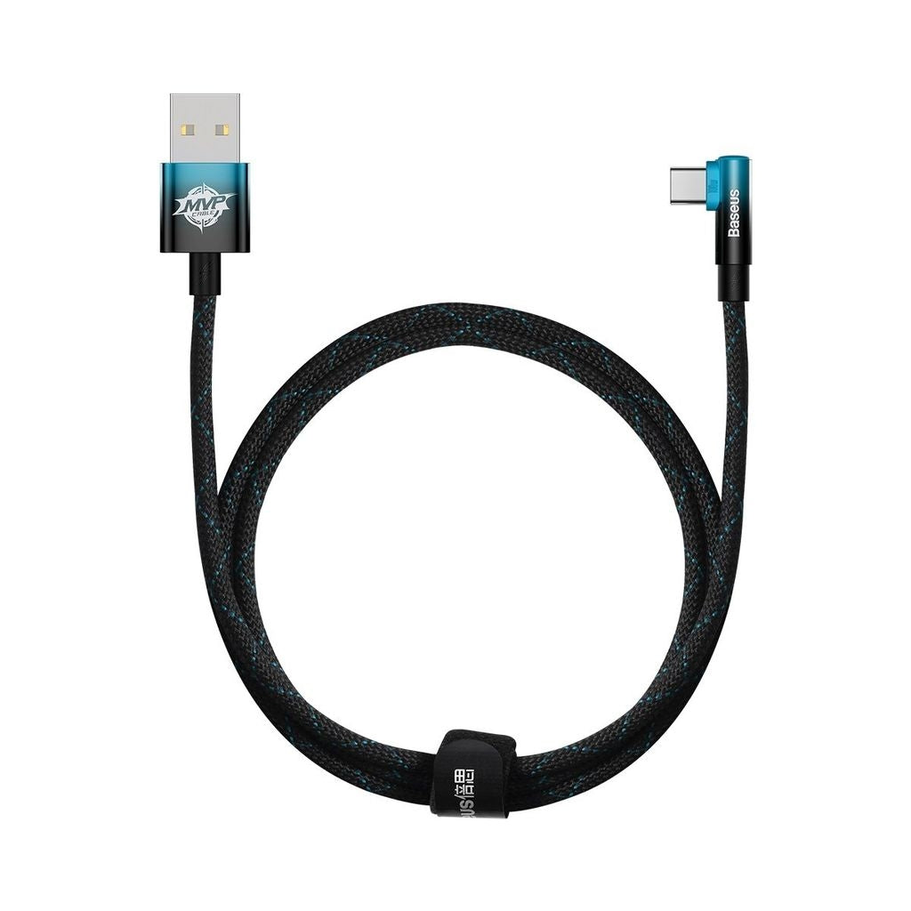Baseus MVP 2 USB-A - USB-C Cable, 1m, 100W - Black/Blue