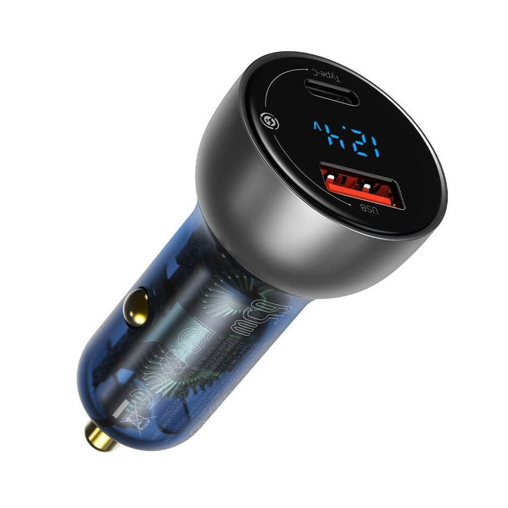 Baseus Particular Digital Display Car Charger 65W - Shallow tarnish