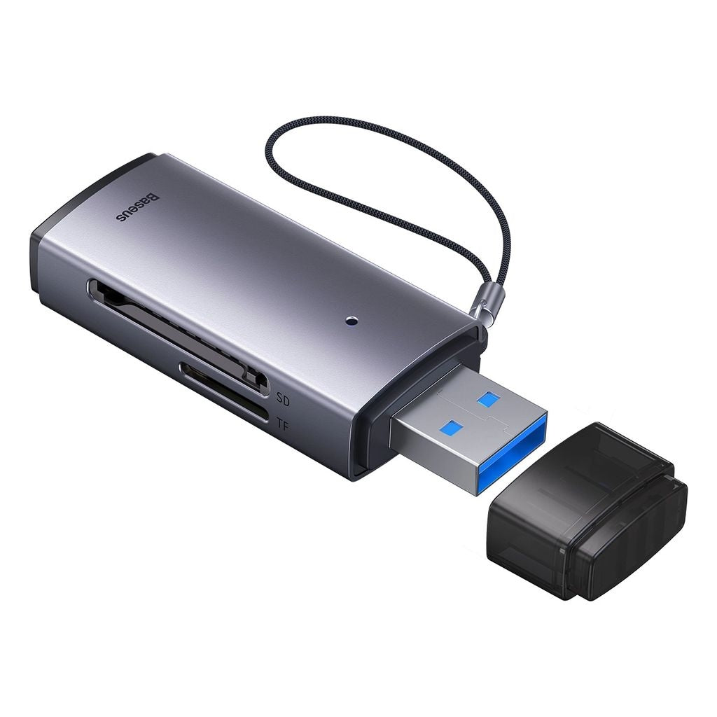 Baseus SD/TF USB Card Reader - Gray