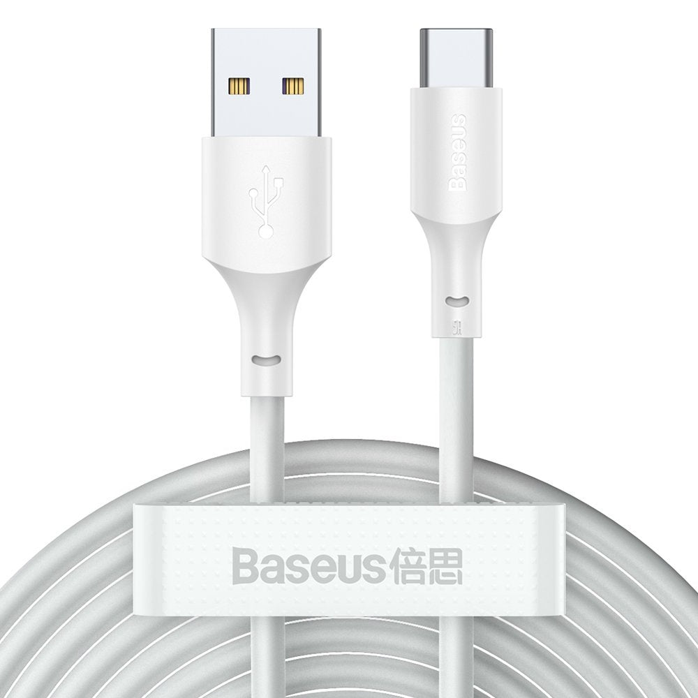 Baseus Simple Wisdom 2x USB-A to USB-C Cable PD 40W, 1.5m - White