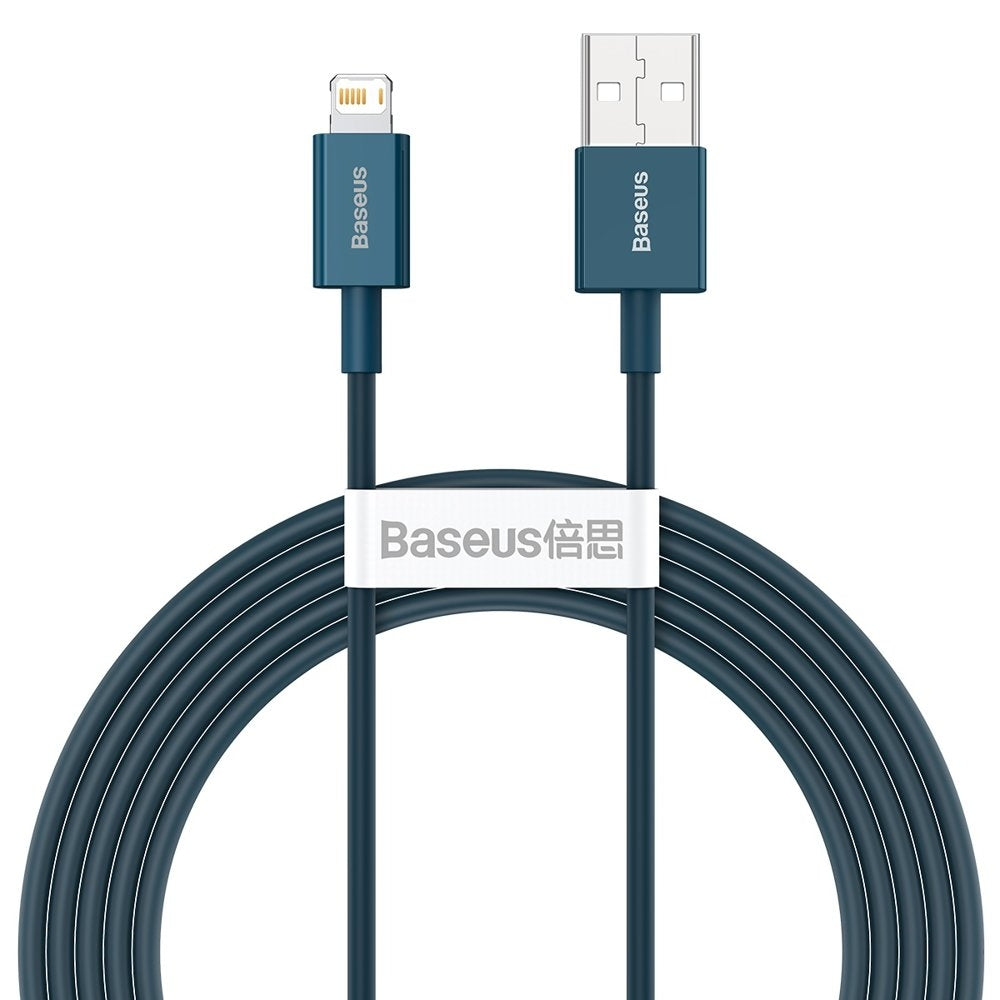 Baseus Superior Fast Charge USB-A to Lightning Cable, 2.4A, 2m - Blue