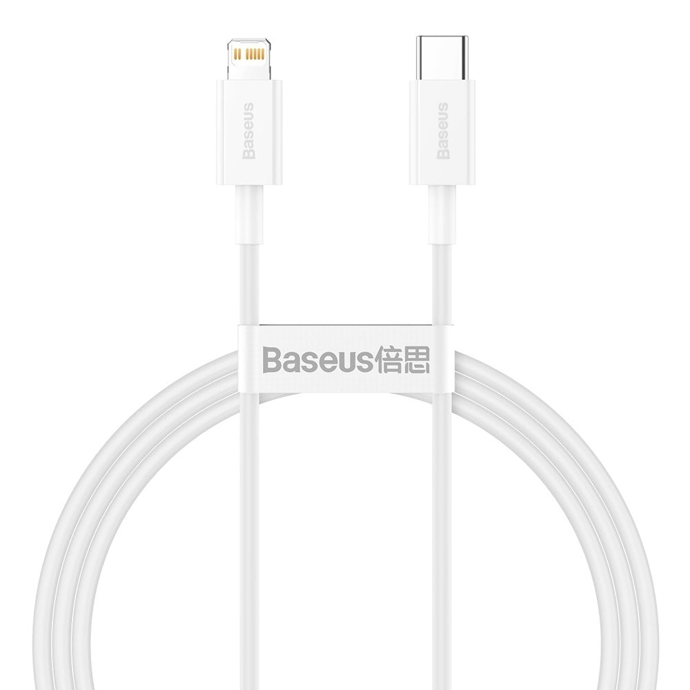 Baseus Superior Fast Charge USB-C to Lightning Cable, 20W, 1m - White