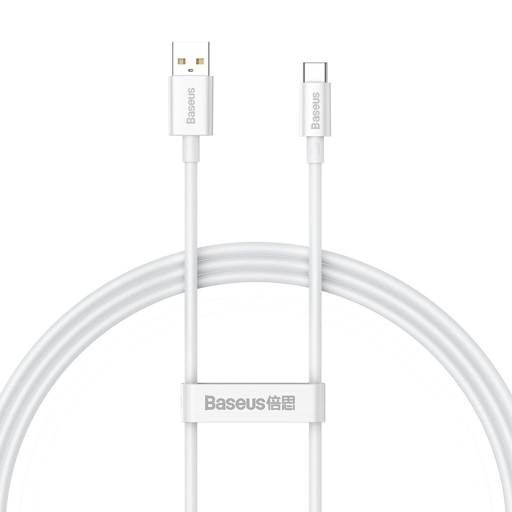 Baseus Superior Series USB-A - USB-C Cable, 100W, 1m - White