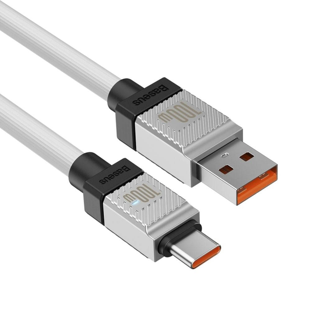 Baseus USB-A to USB-C Cable 100W, 1m - White