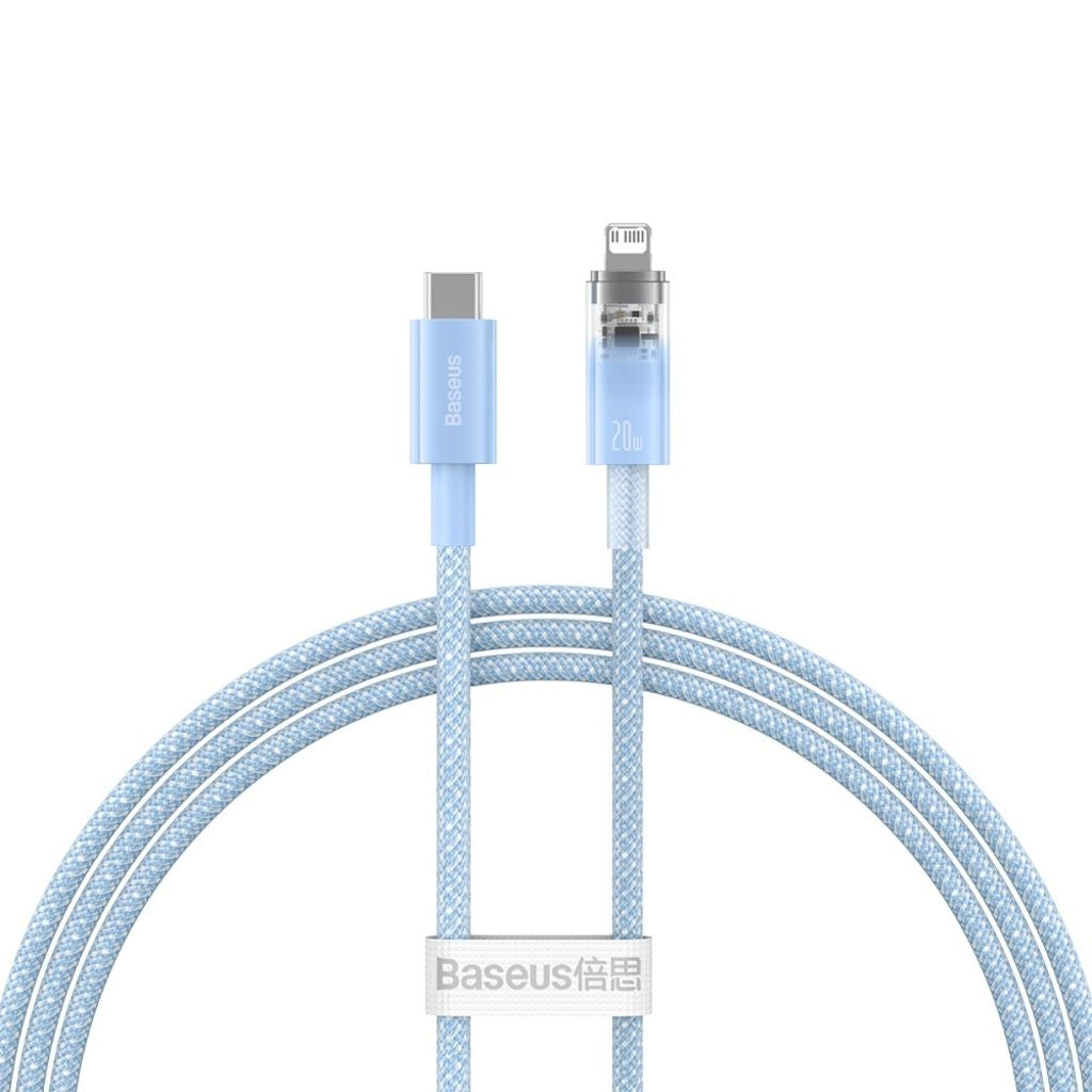 Baseus USB-A to USB-C Cable, 100W, 480mbps, 1m - Blue