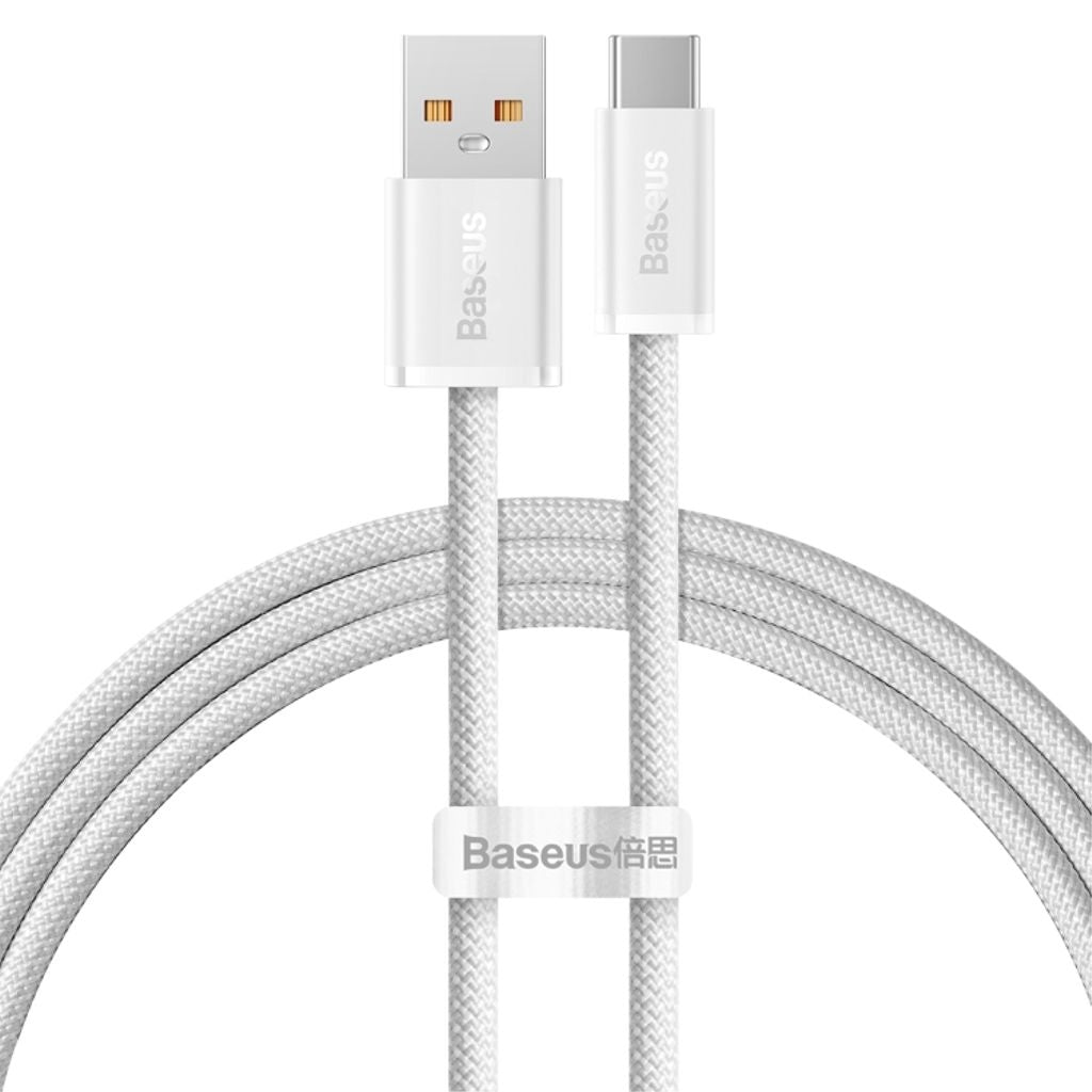 Baseus USB-A to USB-C Cable 100W, PD, 1m - White