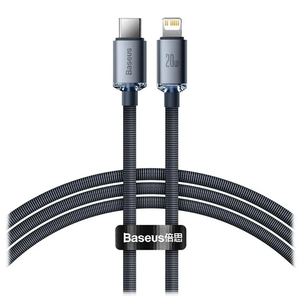 Baseus USB-C to Lightning Charging Cable 20W, 480mbps, 1.2m - Black