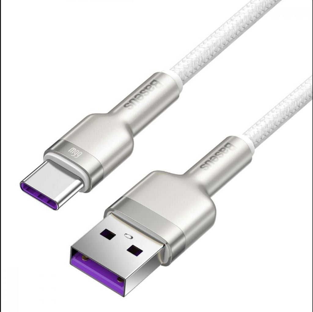 Baseus USB - USB-C Cable, 66W, 2m - White
