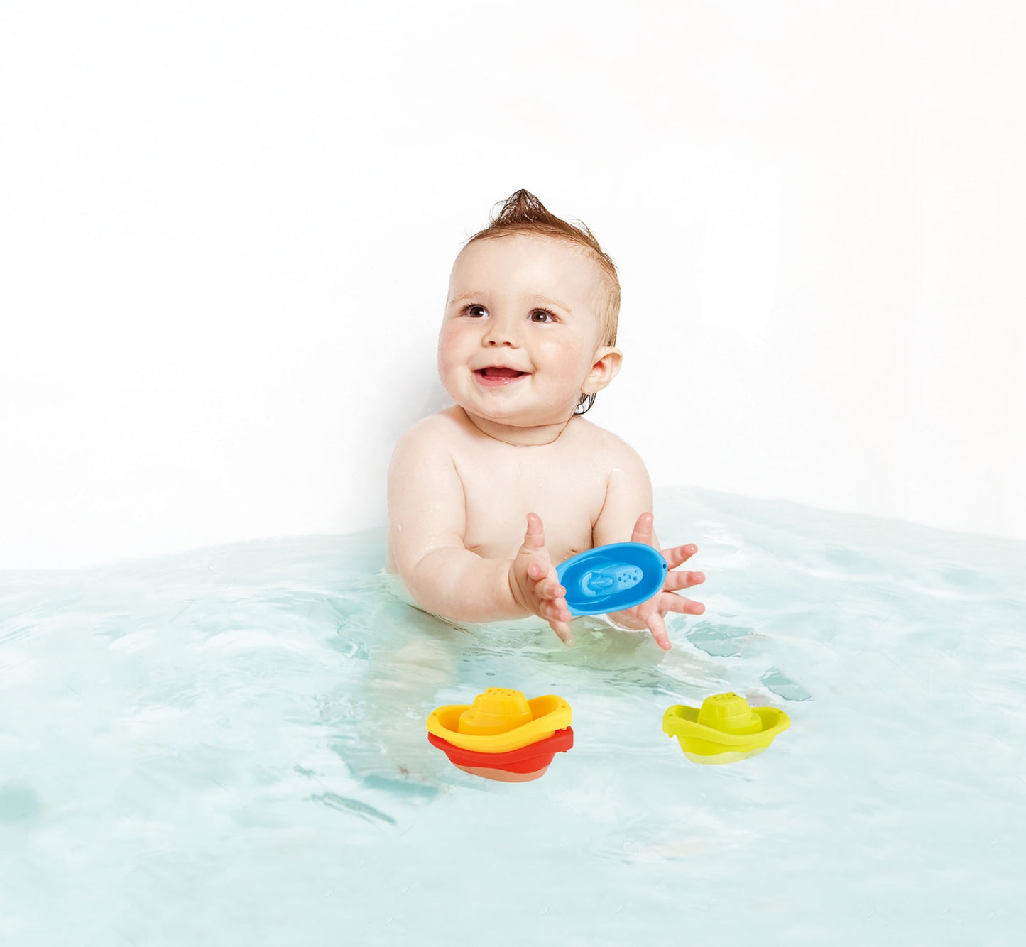 Stackable Bath Boat Set, Floating Toys for Toddlers