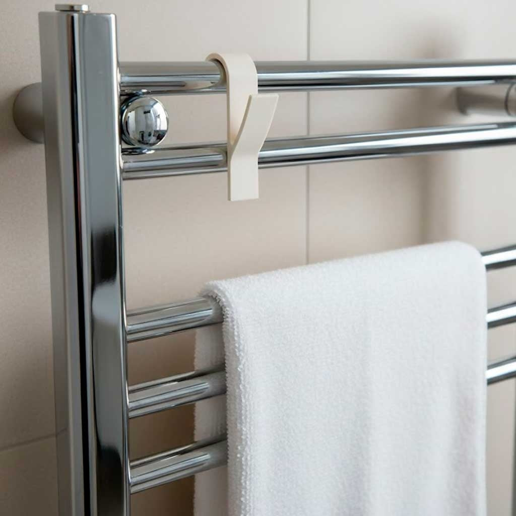 Bathroom Radiator Hanger, Cream Finish