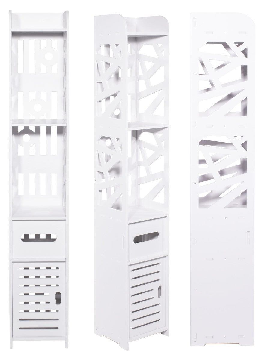 Bathroom cabinet, shelf, white column, 120 cm