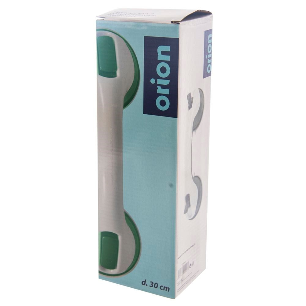 Bathroom handle with rubber suction cups for increased safety