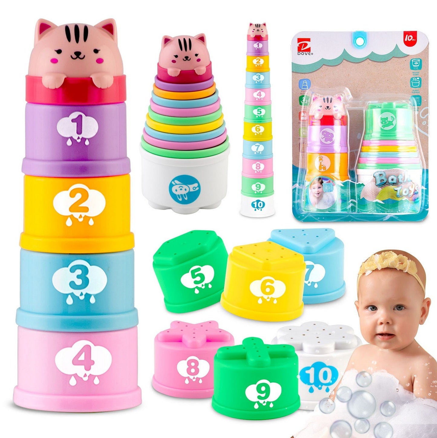 Bath toy for fine motor skills RK-752 Ricokids
