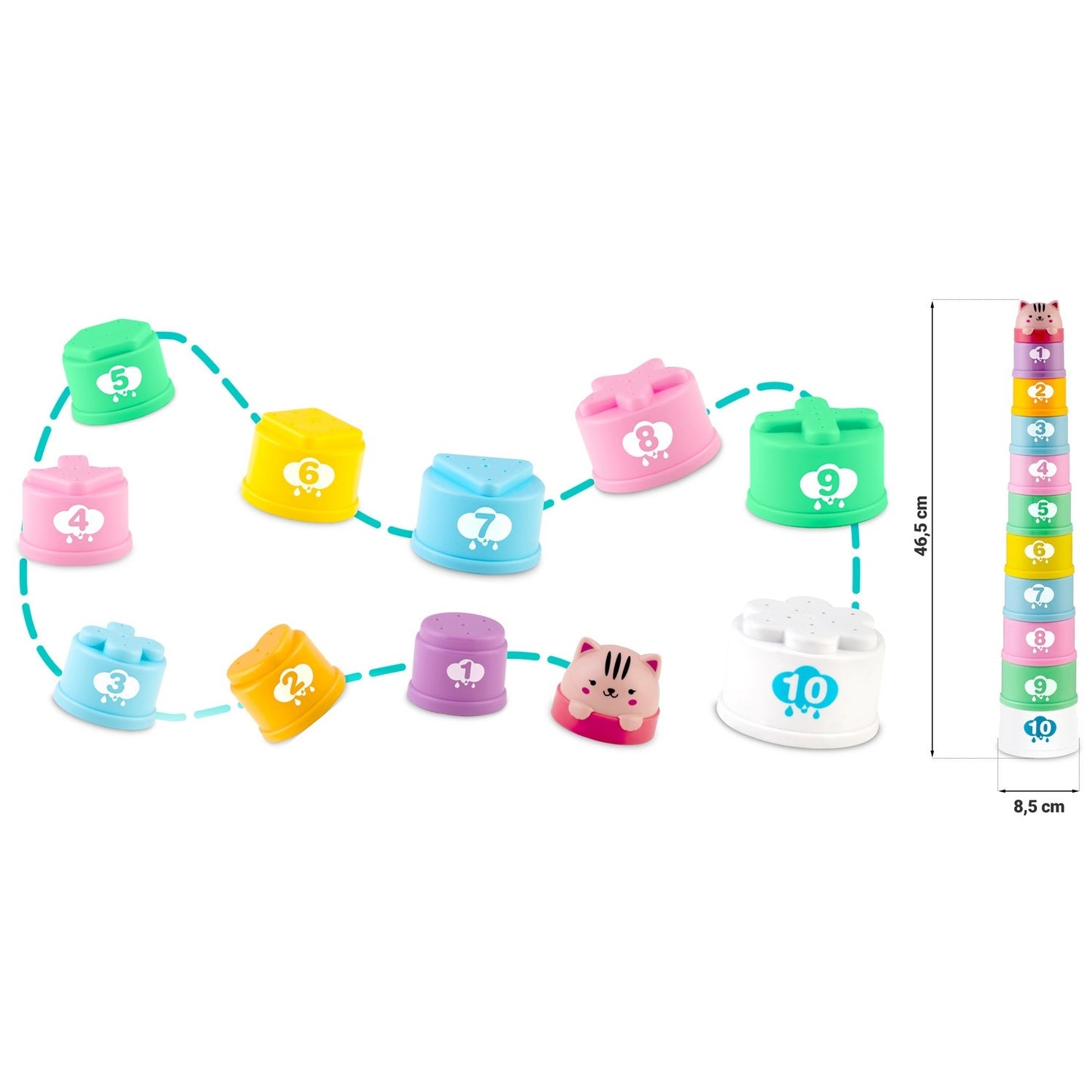 Bath toy for fine motor skills RK-752 Ricokids