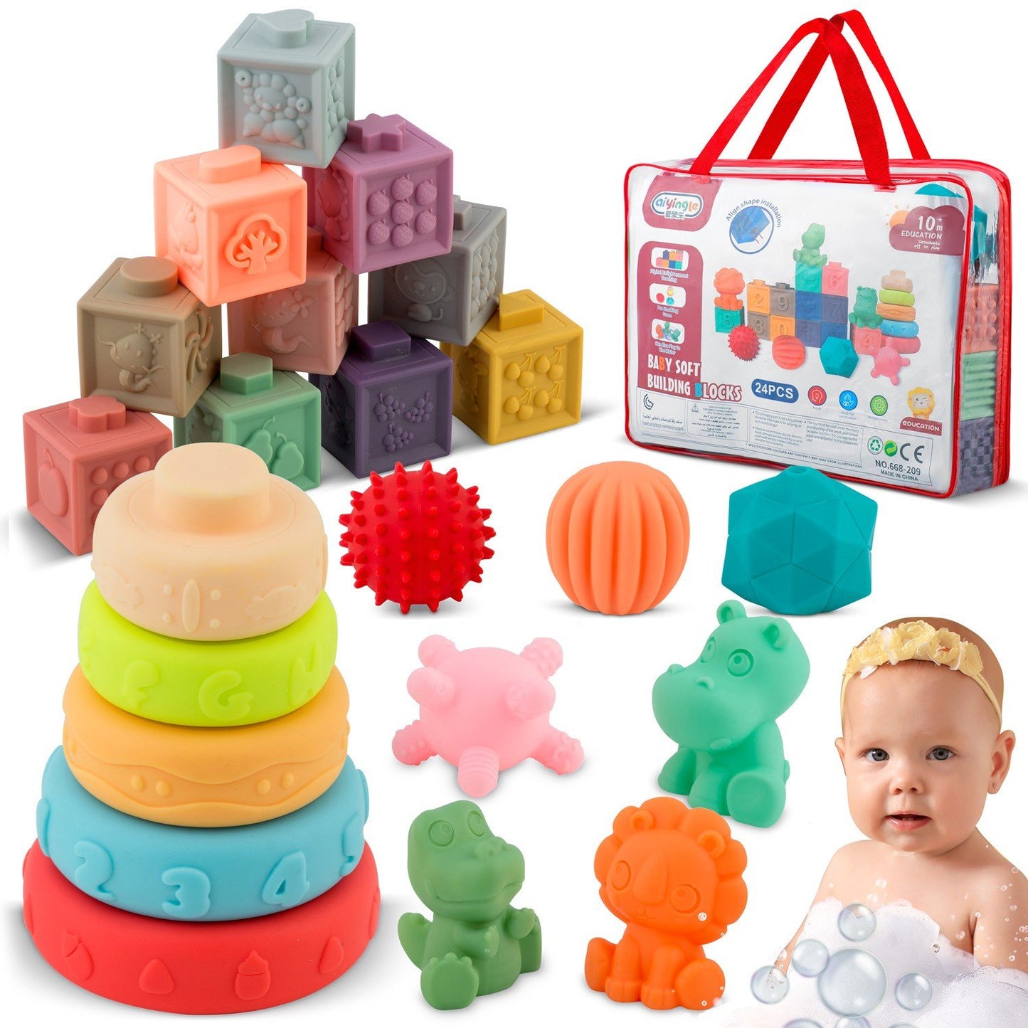 Bath toy with sorting function RK-756 Ricokids