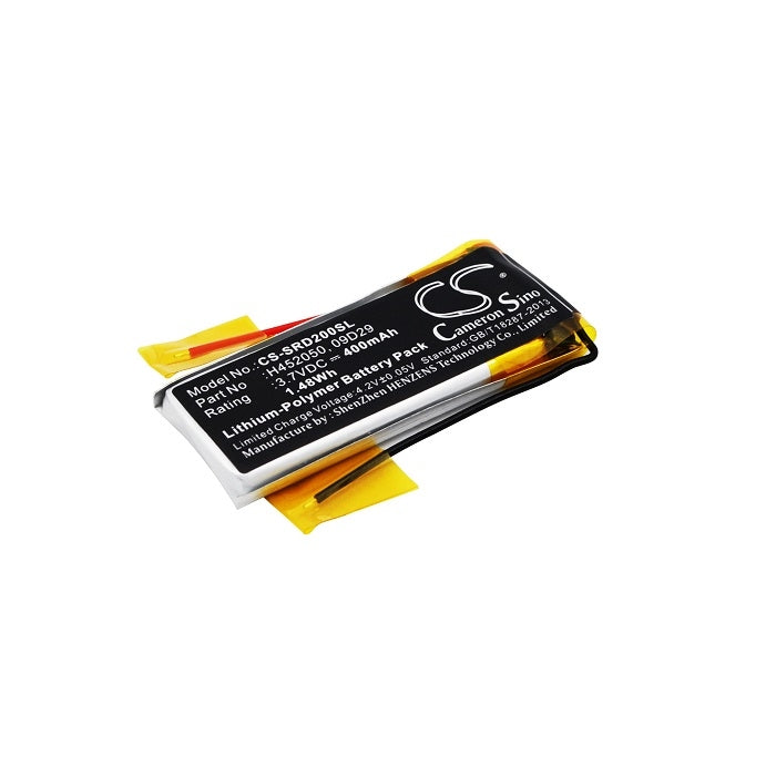 Battery 09D29, H452050 for Cardo, Scala Rider, 3.7V, 400mAh