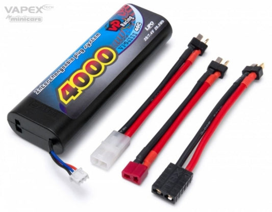 Battery Li-Po 2S 7.4v 30C 4000mAh Multi-connector