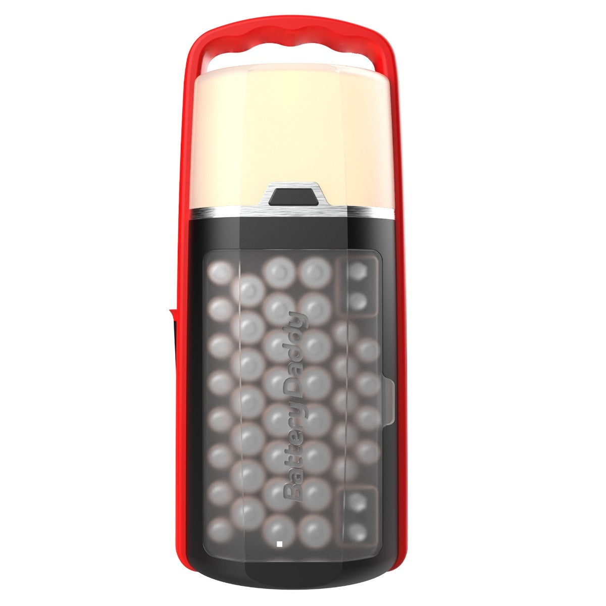 Battery Organizer with Lantern & Tester, Holds 42 Batteries
